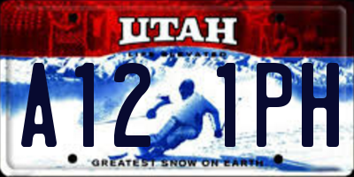 UT license plate A121PH