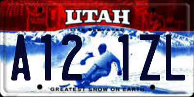 UT license plate A121ZL