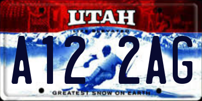 UT license plate A122AG