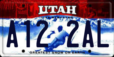 UT license plate A122AL