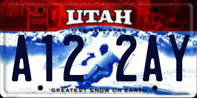 UT license plate A122AY