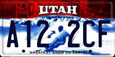 UT license plate A122CF