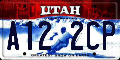 UT license plate A122CP