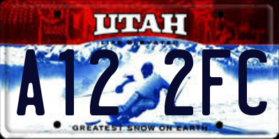 UT license plate A122FC