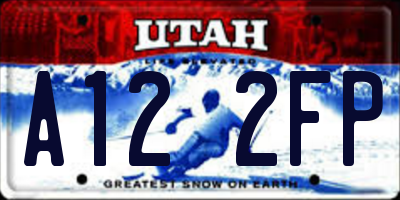 UT license plate A122FP