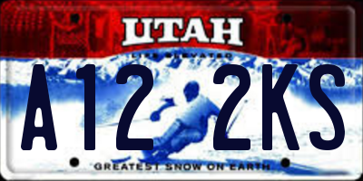 UT license plate A122KS