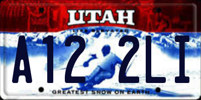 UT license plate A122LI