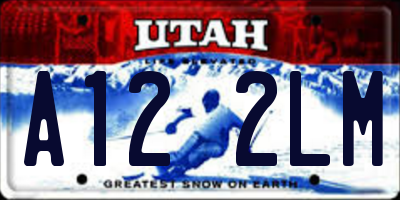 UT license plate A122LM
