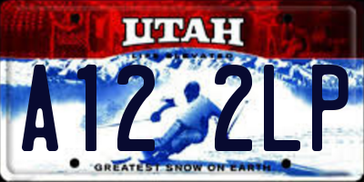 UT license plate A122LP