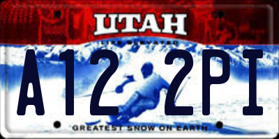 UT license plate A122PI