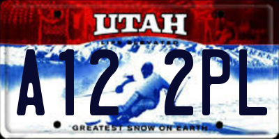 UT license plate A122PL