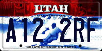 UT license plate A122RF