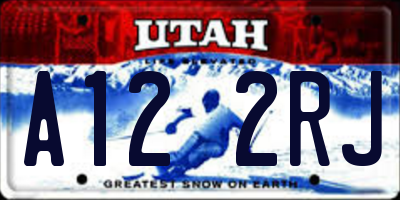 UT license plate A122RJ