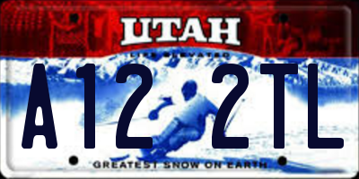UT license plate A122TL