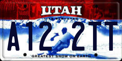 UT license plate A122TT