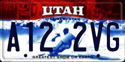 UT license plate A122VG