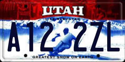 UT license plate A122ZL