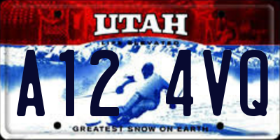 UT license plate A124VQ