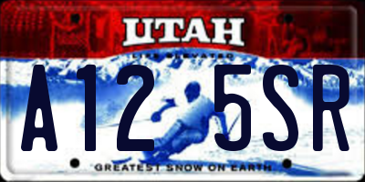 UT license plate A125SR