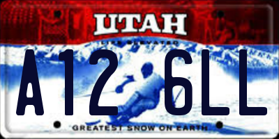 UT license plate A126LL