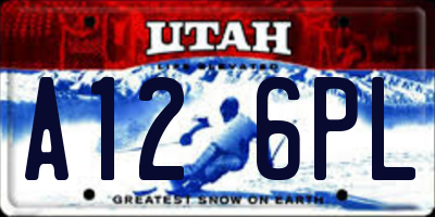 UT license plate A126PL