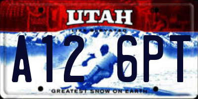 UT license plate A126PT