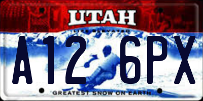 UT license plate A126PX