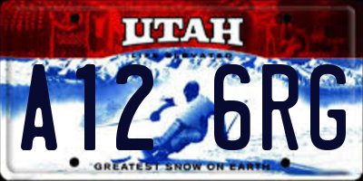 UT license plate A126RG
