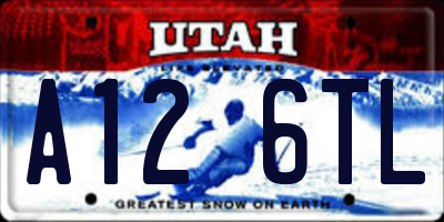 UT license plate A126TL