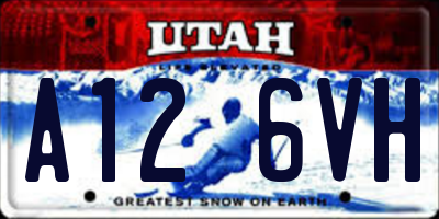 UT license plate A126VH