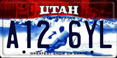 UT license plate A126YL