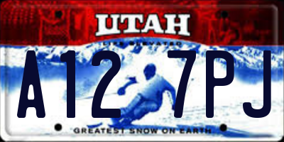 UT license plate A127PJ