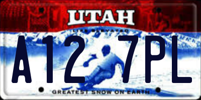 UT license plate A127PL