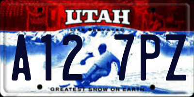 UT license plate A127PZ