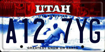 UT license plate A127YG