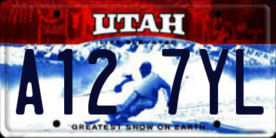 UT license plate A127YL