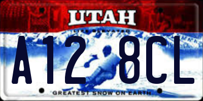 UT license plate A128CL