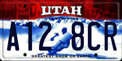 UT license plate A128CR