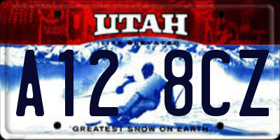 UT license plate A128CZ