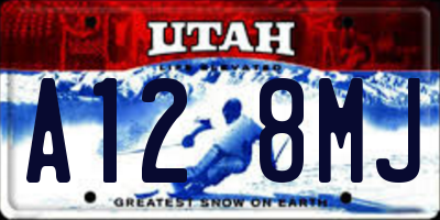 UT license plate A128MJ