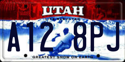 UT license plate A128PJ