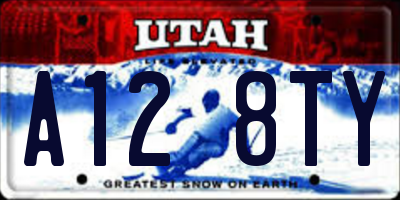 UT license plate A128TY