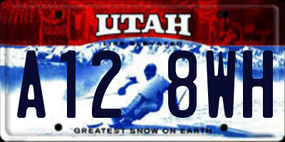 UT license plate A128WH