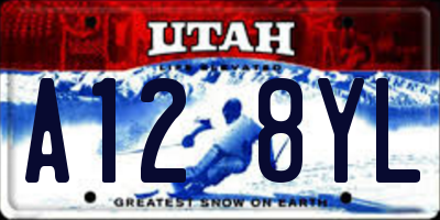 UT license plate A128YL