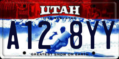 UT license plate A128YY