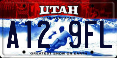 UT license plate A129FL