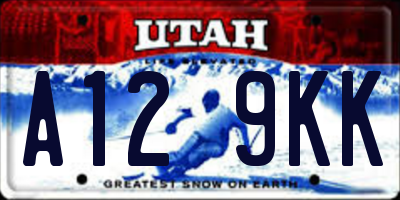 UT license plate A129KK