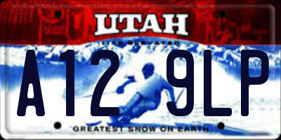 UT license plate A129LP