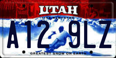 UT license plate A129LZ