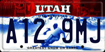 UT license plate A129MJ